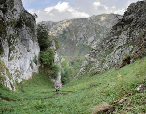 Panormica del ascenso al collado de San Esteban