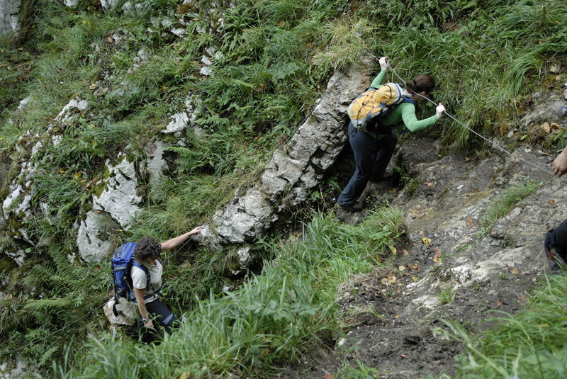 Ascendiendo al collado