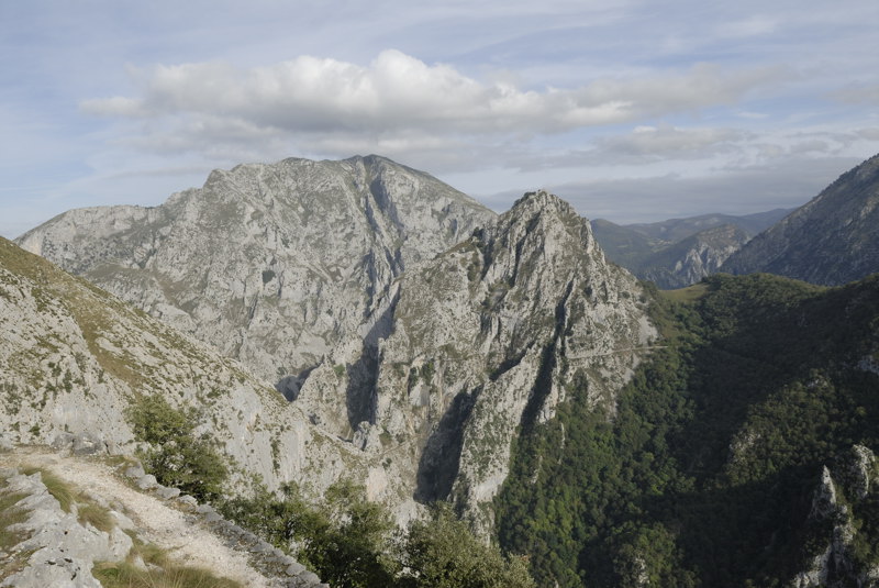 Vista durante el descenso